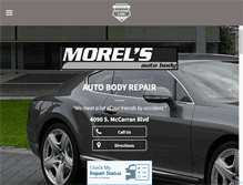 Tablet Screenshot of morelsautobody.com